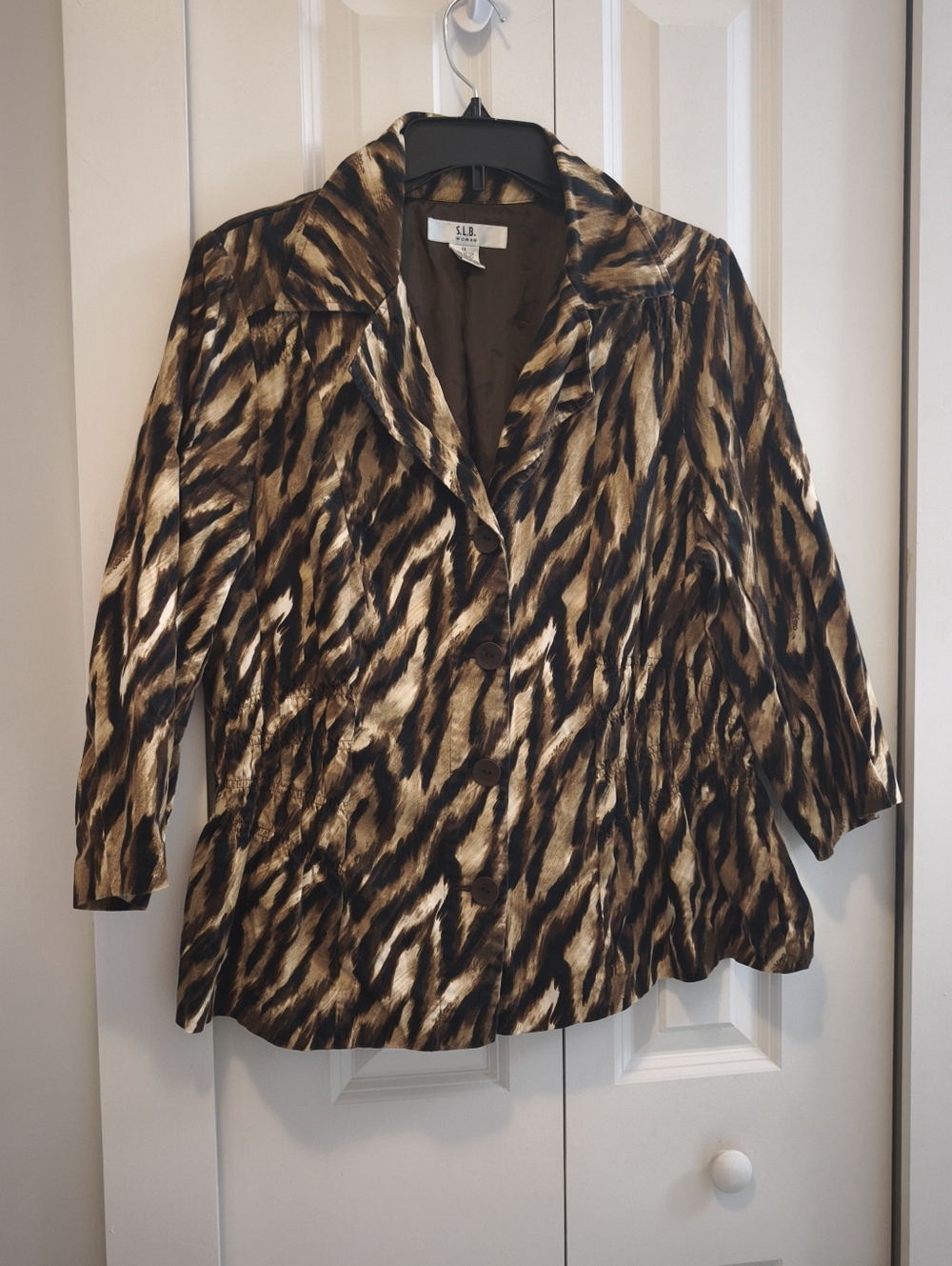 S.L.B Cotton Animal Print Women's Business Top